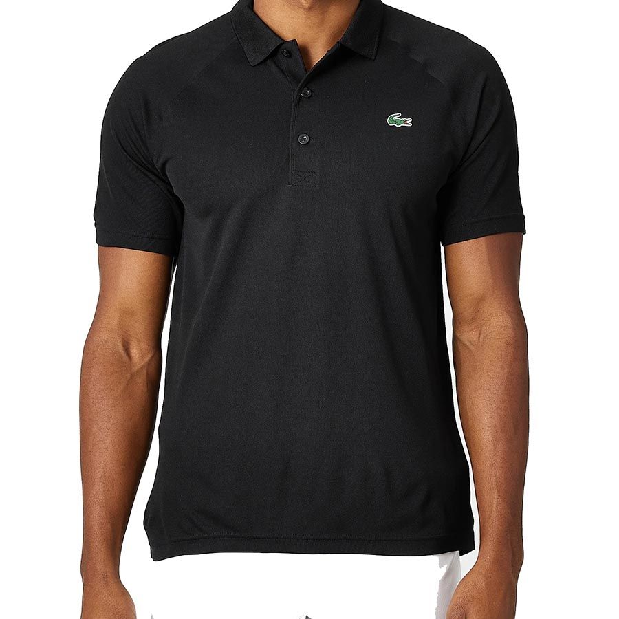 Lacoste polo noir homme best sale